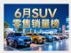 6月SUV零售销量排行榜完整版 29款车破万辆